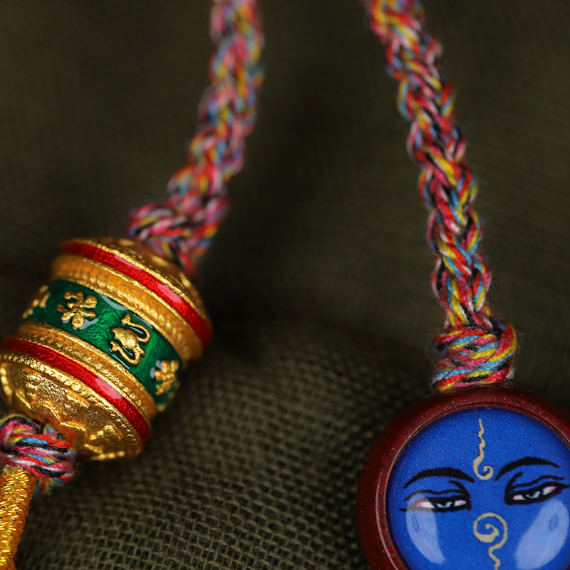 Mount Wutai Five colors Manjusri Wisdom Eye Tangka Rope